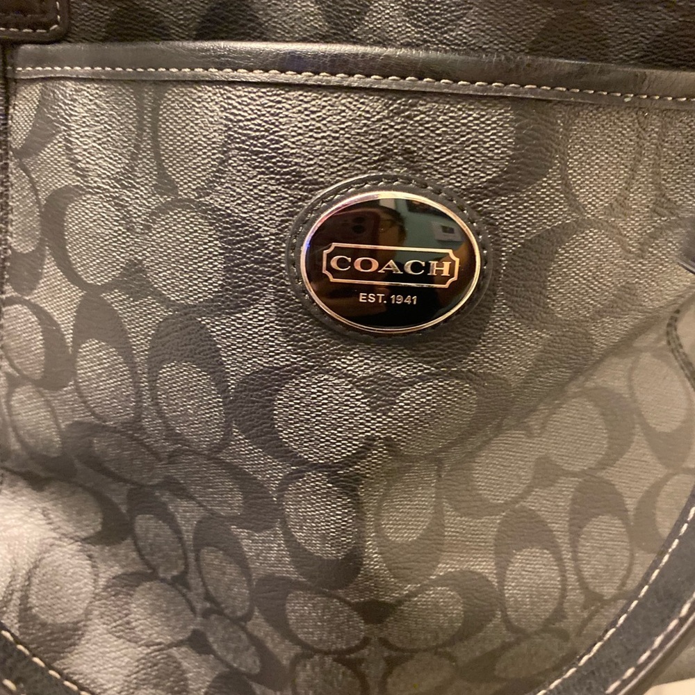 ENC Coach Peyton Signature Satchel Handbag - Picture 8 of 12